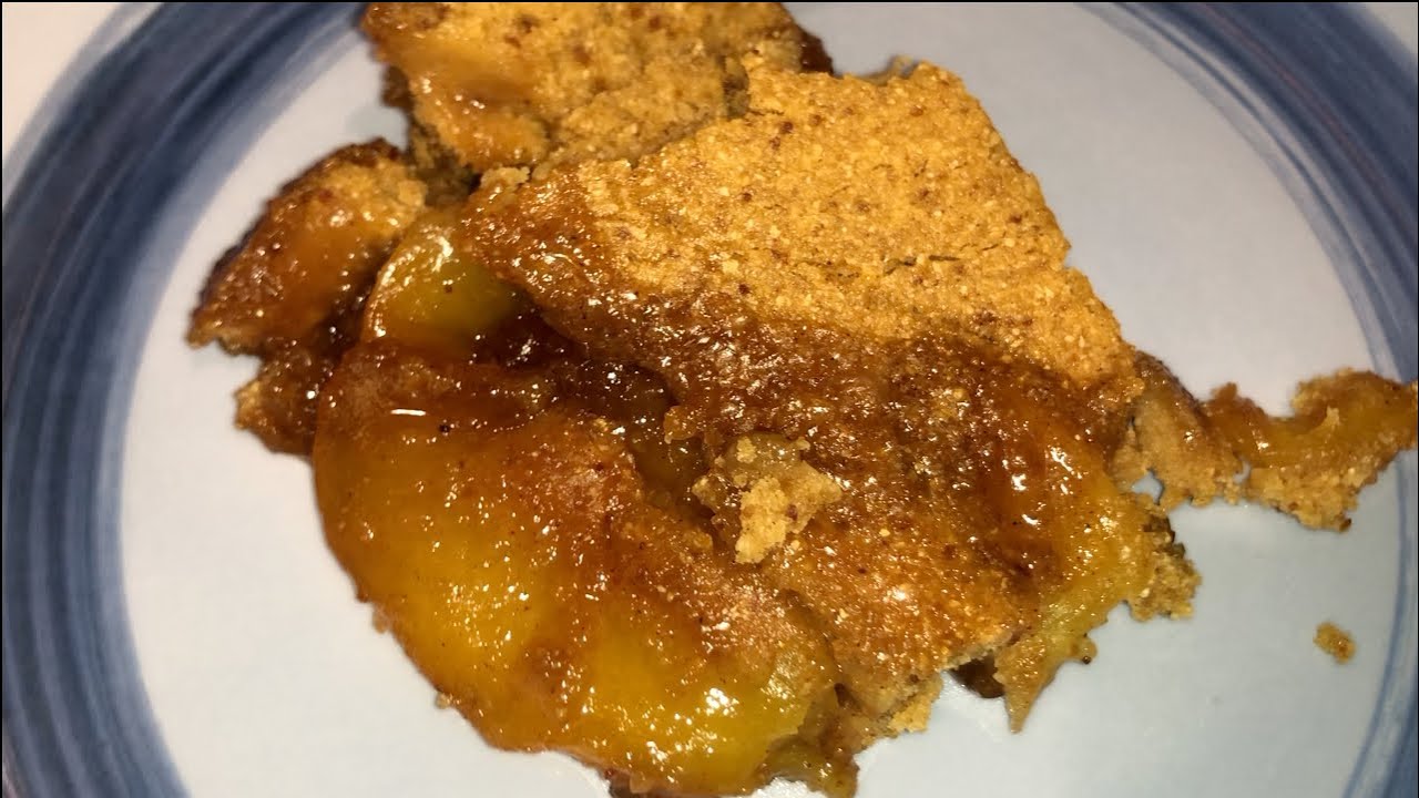 Alkaline & Vegan Peach Cobbler Recipe| Easy & Quick Dessert