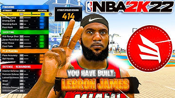NBA 2K22 MIAMI HEAT LEBRON JAMES BUILD - DEMIGOD SMALL FORWARD BUILD