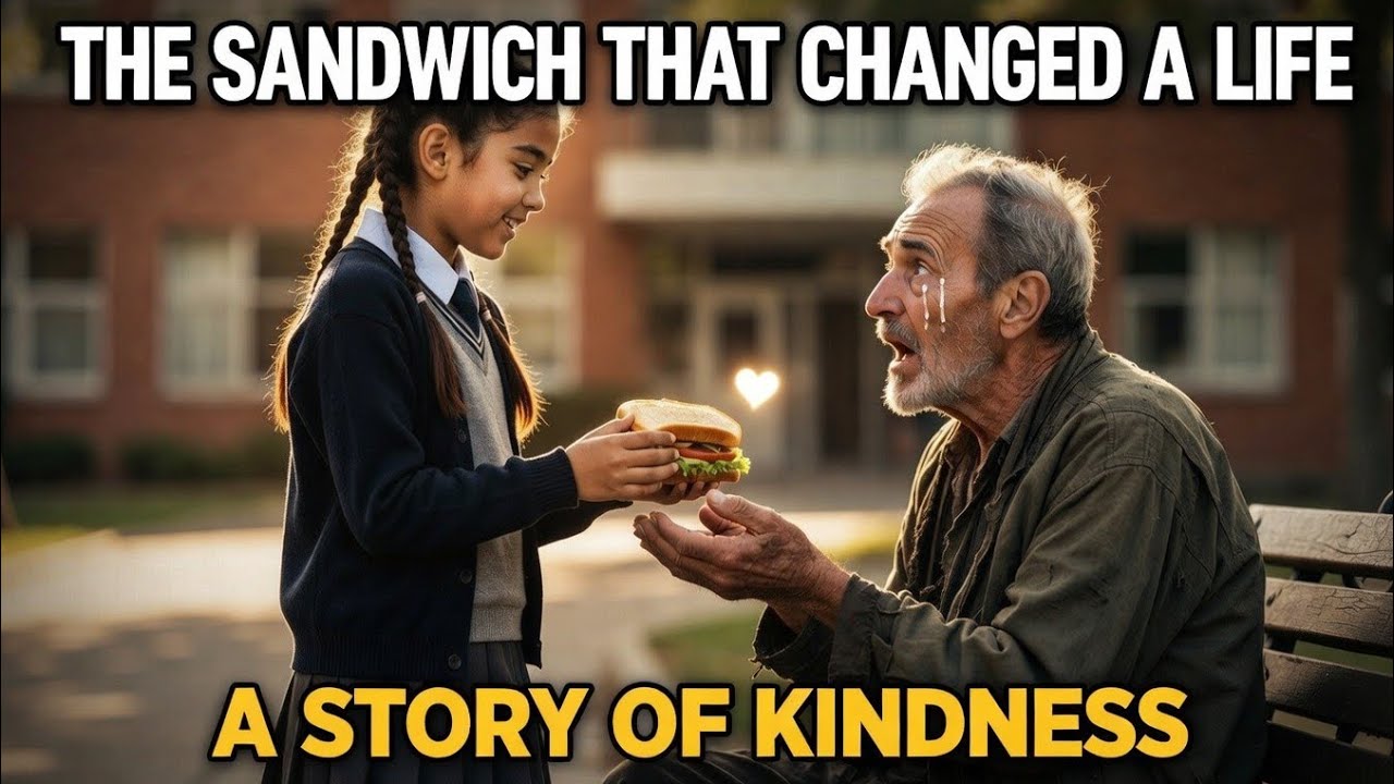 “Niña regala su almuerzo a un vagabundo… años después él le salva la vida 😢❤️”