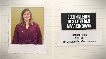 Geen kinderen, dus later dan maar eenzaam? - dr. Hannelore Stegen