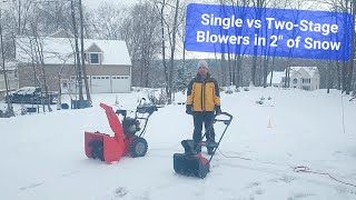 Single vs Two Stage Blowers in 2' of Snow by Raymond Can Do It 287 views 4 months ago 9 minutes, 42 seconds
