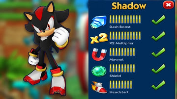 Sonic Dash SHADOW Upgraded to Max Level Gameplay