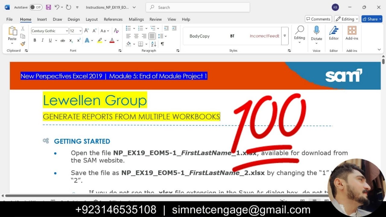 New Perspectives Excel 2019 | Module 5: End of Module Project 1 