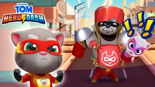 لعبة توم البطل ، محاربة الراكون الزعيم وانقاذ جينجر.Tom Hero Dash screenshot 1
