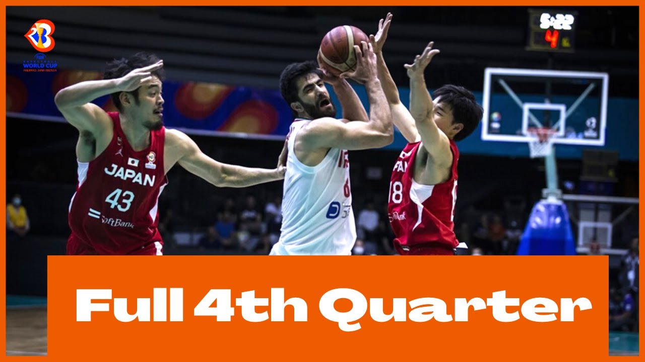 IRAN JAPAN Full 4th Quarter Basketball FIBAWC 2023 Qualifiers