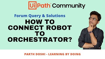 How to connect robot to orchestrator?