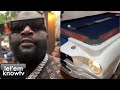 Rick ross flexing his custom ford shelby mustang pool table  home theatre 