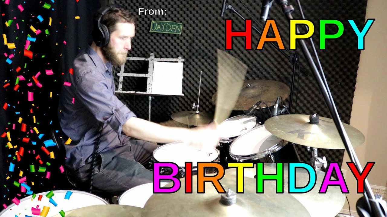 Happy birthday (Rock and Roll Percussion Cover) YouTube