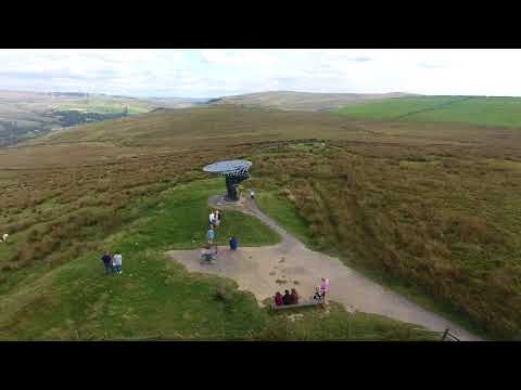 The Singing, Ringing Tree at Crown Point, near Burnley.
