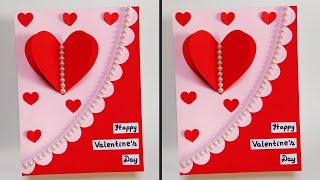 DIY Valentine&#39;s day card | How to make Valentine&#39;s day card | Valentine&#39;s day greeting card making