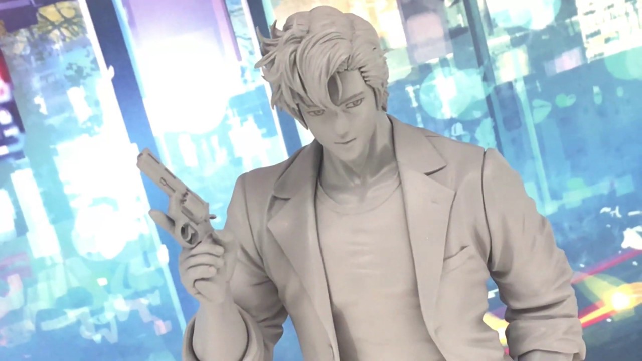 Wf19w Kotobukiya Artfxj Saeba Ryo City Hunter コトブキヤ Artfxj 冴羽 獠 City Hunter Hunter Movie Statue Base