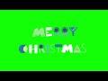 Merry Christmas Liquid Text Animation Green Screen Effects