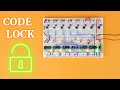 CD4017 code lock with wrong code detection