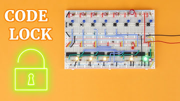 CD4017 code lock with wrong code detection