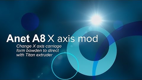 Anet A8 X axis modification
