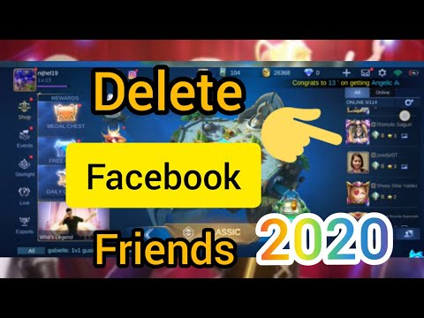 How to delete Facebook friends in Mobile Legends