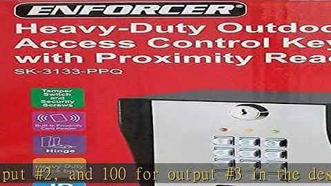 Seco-Larm SK-3133-PPQ Heavy-Duty Outdoor Access Control Keypad with Proximity Reader, Up to 1000 Us