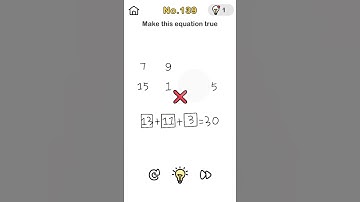 Brain out level 139 make the equation true.