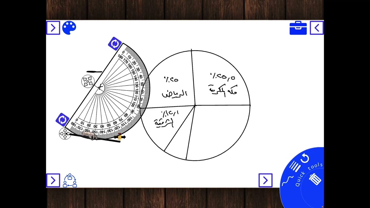 القطاعات الدائرية (رياضيات ثاني متوسط الفصل الدراسي الثاني)