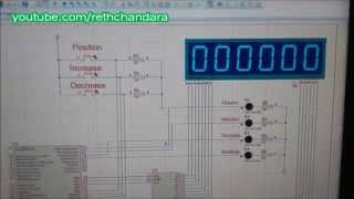 how to make digital clock with PIC16F887 and MAX7219 | Khmer electronic