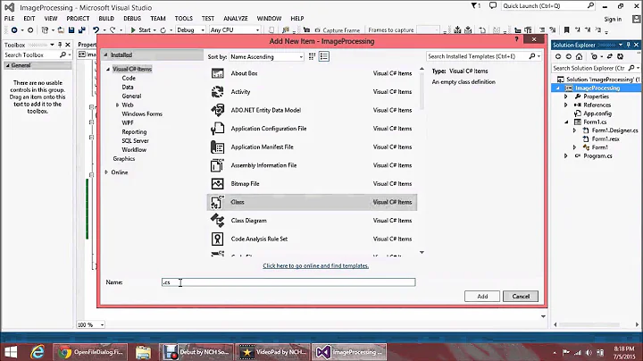 Image Processing in C# Basic Program