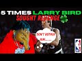🍀Don't mess with BIRD!! 5 Times Larry Bird Sought REVENGE!! Reaction