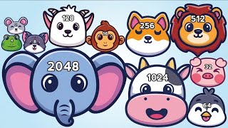Merge Animals 2048 🐘 | Level Up Elephant Max Level Gameplay Walkthrough (Android/iOS) Puzzle Game screenshot 4
