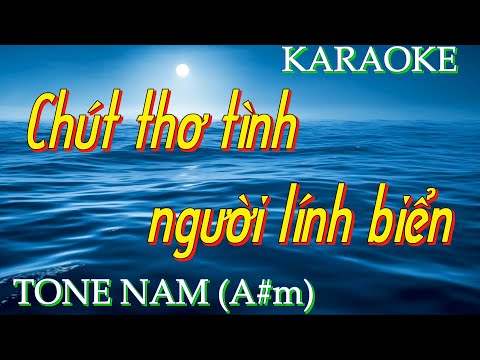 Video Karaoke Chút thư tình người lính biển Beat Chuẩn Tone... - youtube