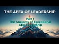 The Anatomy of Exceptional CEO Leadership