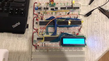 6502 breadboard computer with RAM circuit