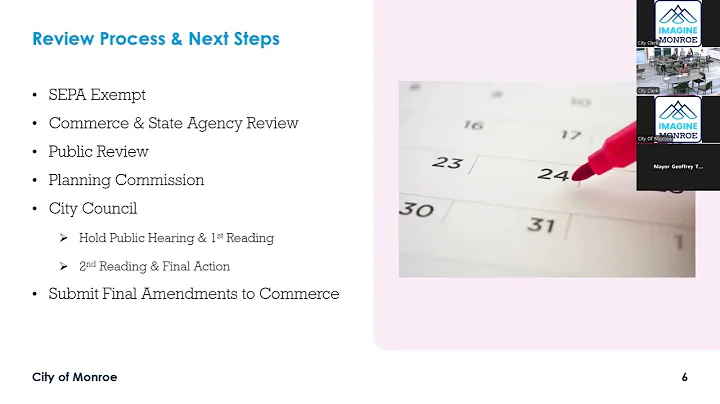 September 23, 2025 Monroe City Council Business Meeting