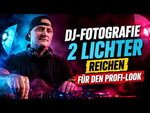 DJ photography – 2 lights are enough for a professional look