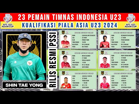 RESMI !! Daftar 23 Pemain Timnas Indonesia di Kualifikasi Piala Asia U23 - SKUAD FINAL