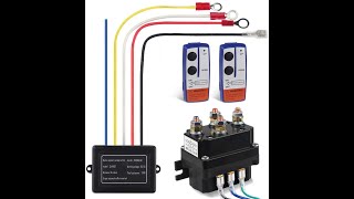 WATERWICH 12V 250A Winch Solenoid Relay  Wireless Winch Remote Control Kit  2000-5000lbs Winch.