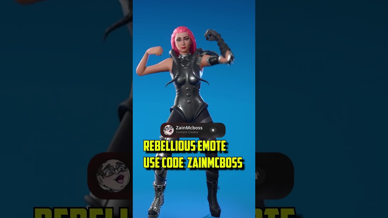 NEW EMOTE! |Rebellious  EMOTE  FORTNITE | #fortnite  #fortnitebattlepass #epicpartner