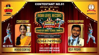 Contestant No.91Mihika Donthusuperstar Dancer Of Karnatakaseason3