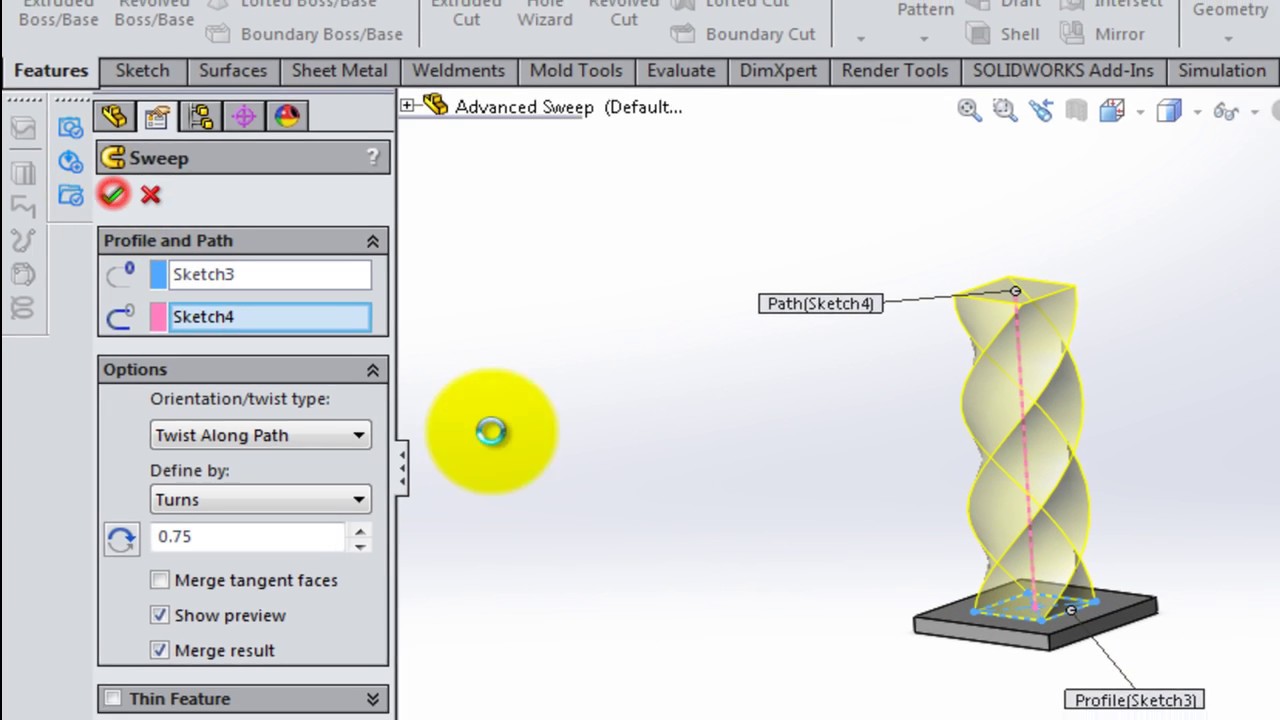 Solidworks Tutorials Sweep Feature Advanced Setting YouTube solidworks-tutorials-sweep-feature-advanced-setting-youtube