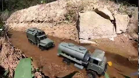 WPL B36 Ural 4320 & Gaz with fuel tank, official video!