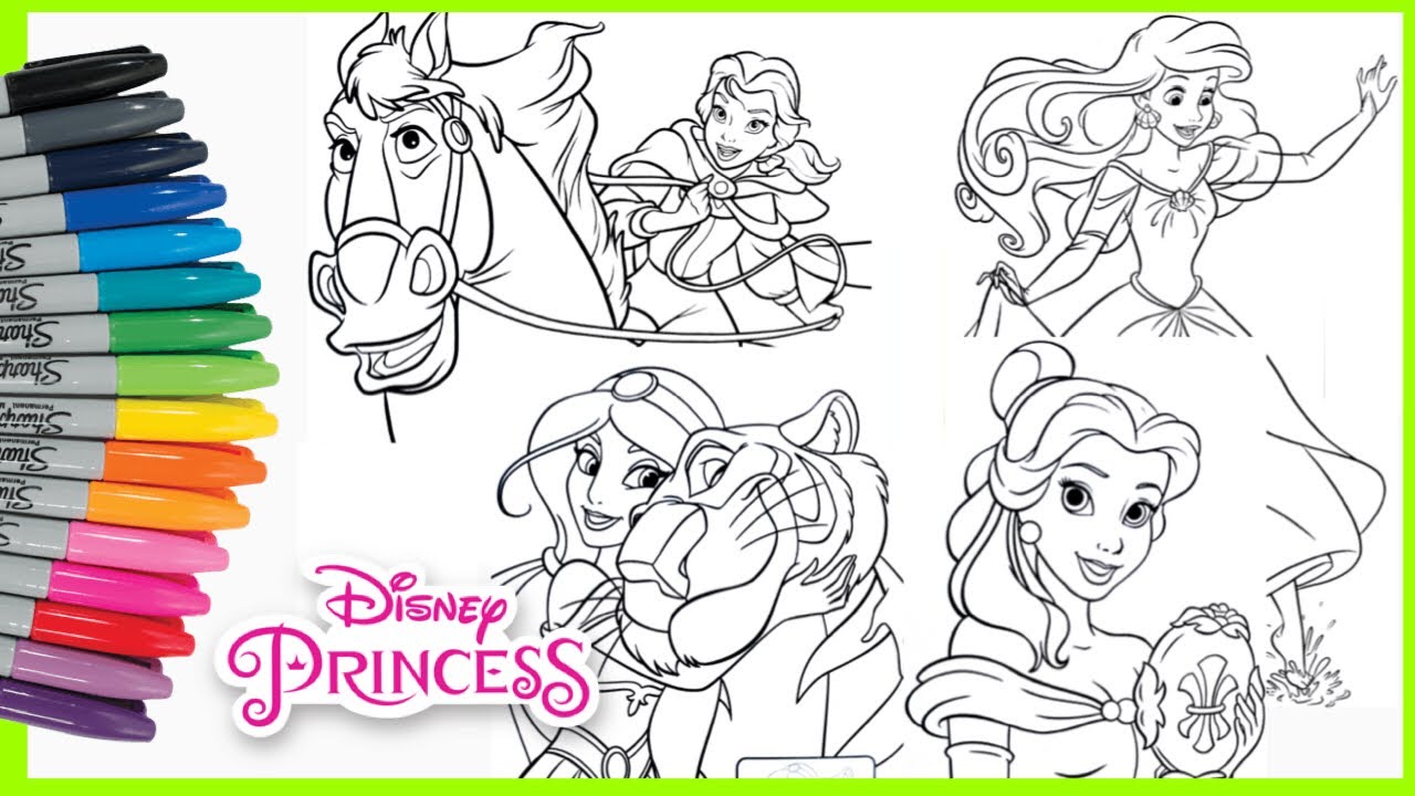 Mewarnai Putri Duyung Disney Princess Coloring Book Pages ...