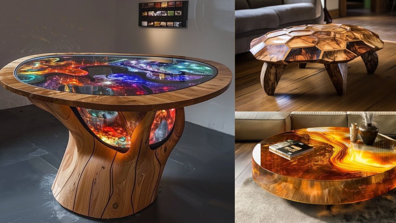 Transforming a found Roadside Wood Piece into a Beautiful Table.