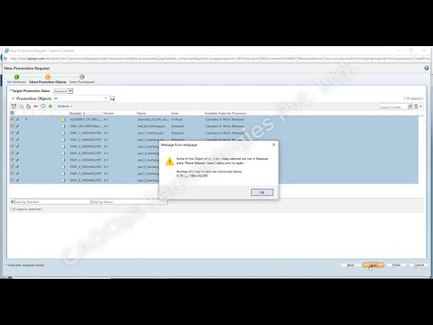 Promotion Request validator for Windchill