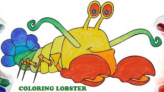 Drawing Lobster | Coloring Lobster | Colors For Kids and Toddlers | Coloring Pages