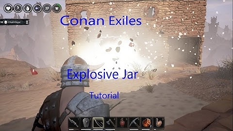 Conan Exiles- How to craft an explosive jar.