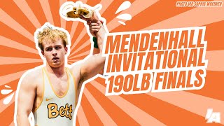 BRAYDEN KOESTER VS VINCENZO TESTA FULL MATCH - Jack Mendenhall Invitational 190LB Finals