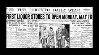 This video presents nearly a century of alcohol regulation in ontario
through newspaper headlines. brought to you by the producers straight
up: issue ...
