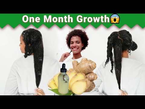 Double Hair Growth Remedy😱/ Ginger Juice For  Hair Growth Before And After