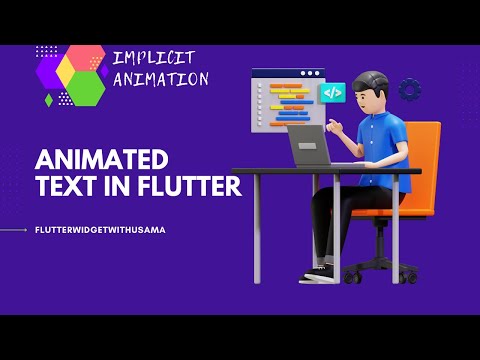 Flutter AnimatedDefaultTextStyle Tutorial | Animated Text | Flutter Animation urdu/hindhi part 1