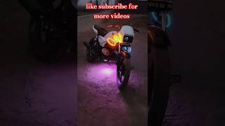 🔥 Amazing Modified Bike LED Setup 😍 | RGB Lights + Angel Eye 🔥 #shorts