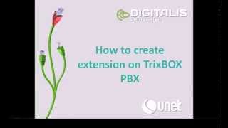 How to create extension on TrixBOX PBX