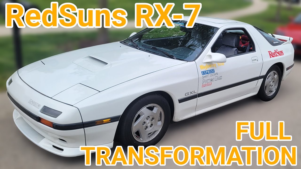 TRANSFORMING My Mazda RX-7 in 4 Days | RedSuns FC3S build - YouTube